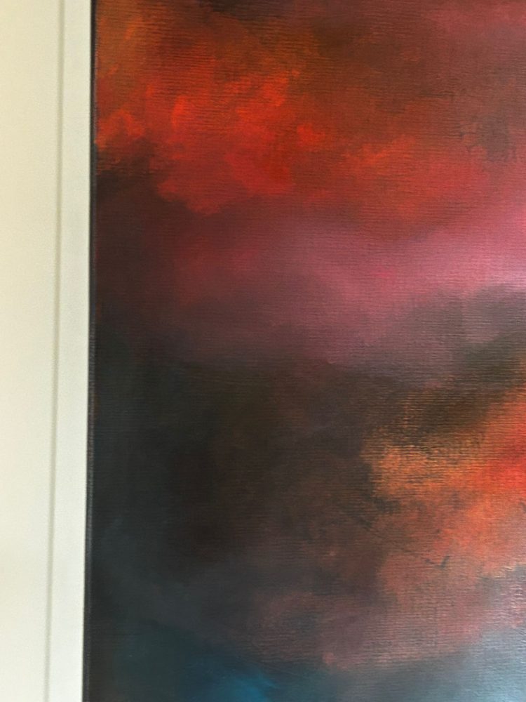Detail Burnished Sky - Painting by Andy Taylor