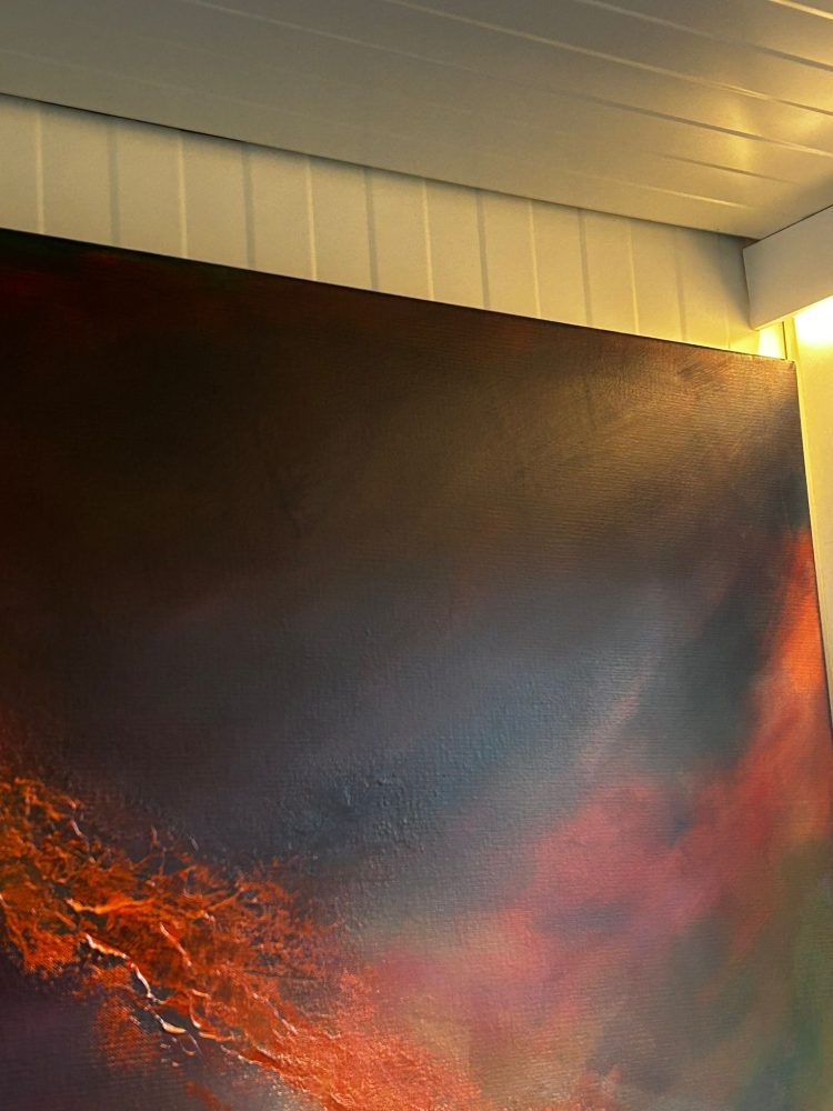 Detail Burnished Sky - Painting by Andy Taylor