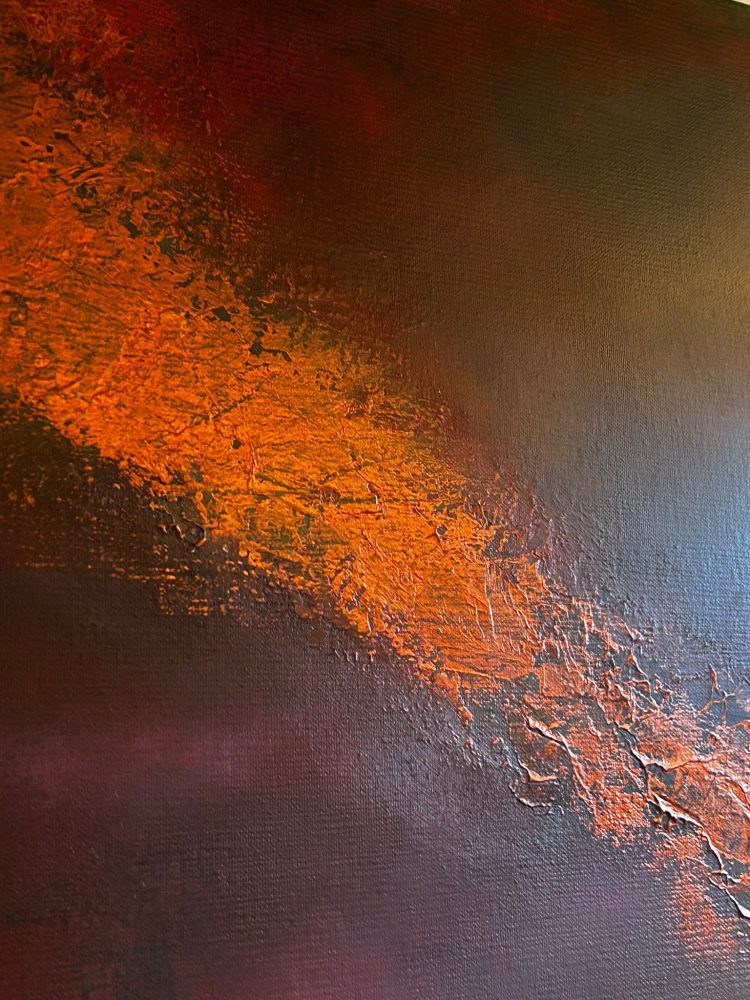 Detail Burnished Sky - Painting by Andy Taylor