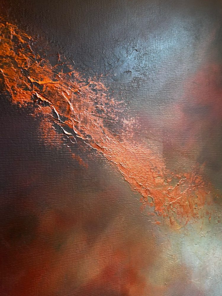 Detail Burnished Sky - Painting by Andy Taylor