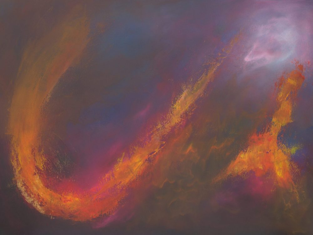 Flare abstract landscape painting by Andy Taylor