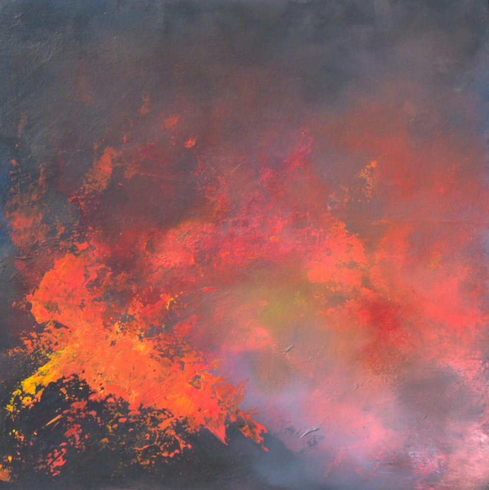 Radiant abstract sky painting by Andy Taylor