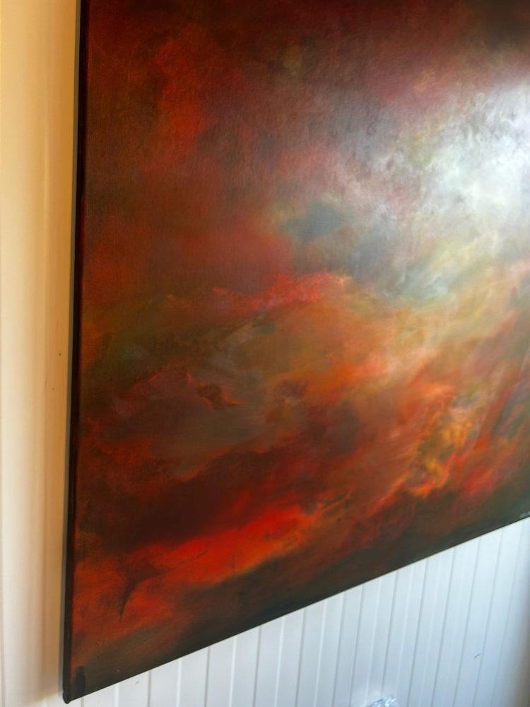 Detail Amber Cloud - Painting by Andy Taylor
