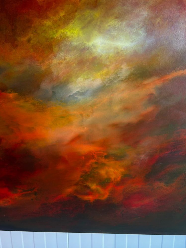 Detail Amber Cloud - Painting by Andy Taylor