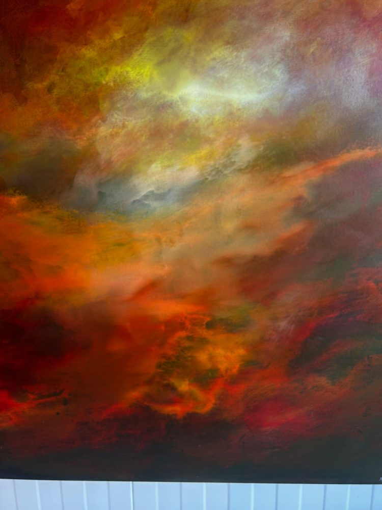 Detail Amber Cloud - Painting by Andy Taylor