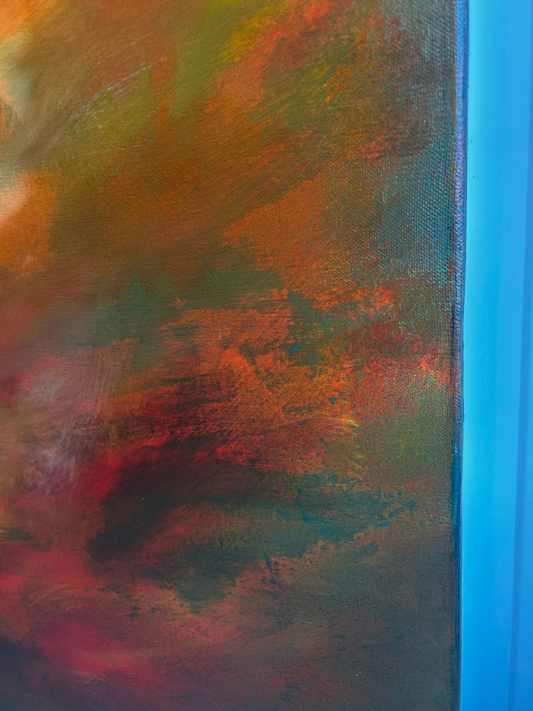 Detail Amber Cloud - Painting by Andy Taylor