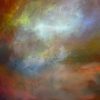 Amber Cloud - abstract burning sky painting by Andy Taylor – Art Haus
