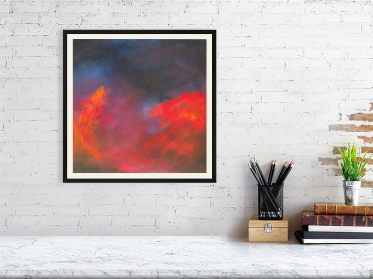 Burning Surf - Abstract Painting by Andy Taylor - Art Haus
