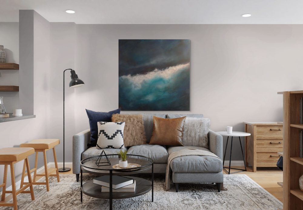 Storm Surge by Andy Taylor - Staged in Living Room