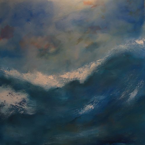 “Cold Light, Sandsend original painting by Andy Taylor”