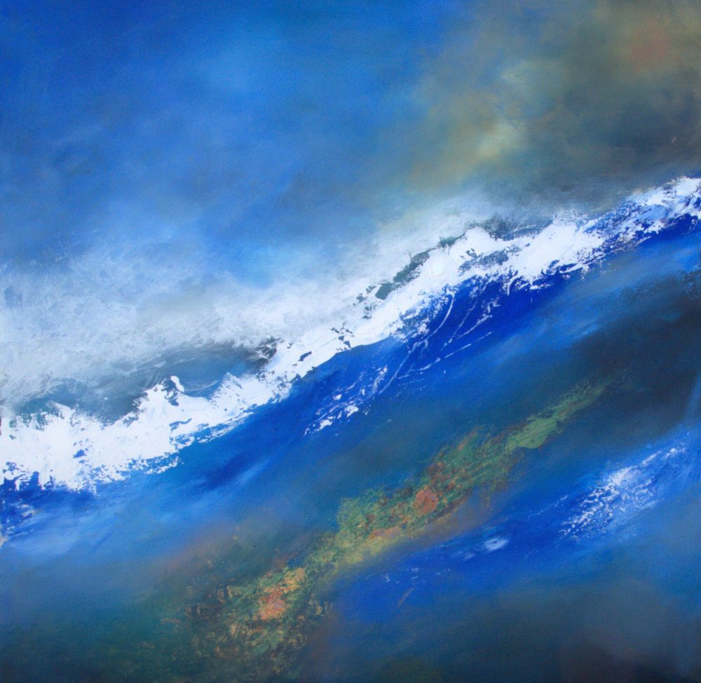 Original painting Ignited Wave by Andy Taylor Art Haus