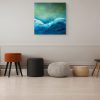 Seal Glass Light - painting by Andy Taylor staged in a room