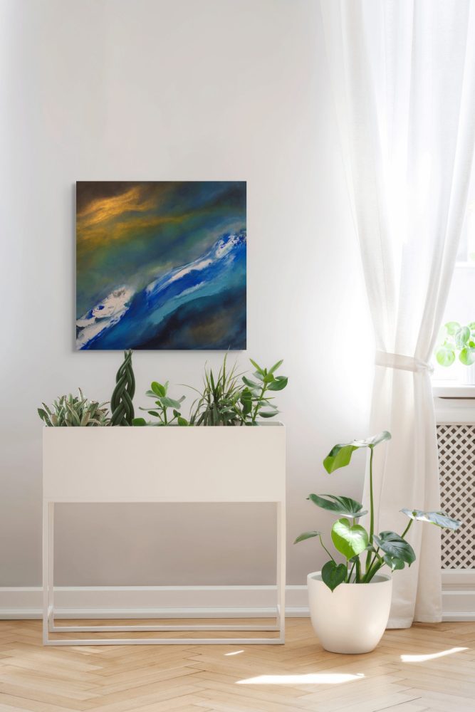 Tidal Acsent by Andy Taylor - staged in living room