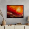 Edge - original painting by Andy Taylor Staged in a Living Room