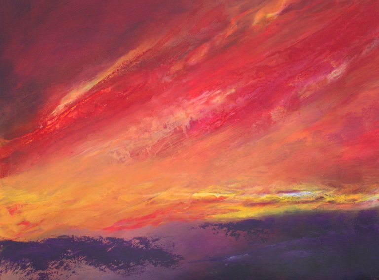 Wildfire original painting byt Andy Taylor - part of the Buurnt Skies collection